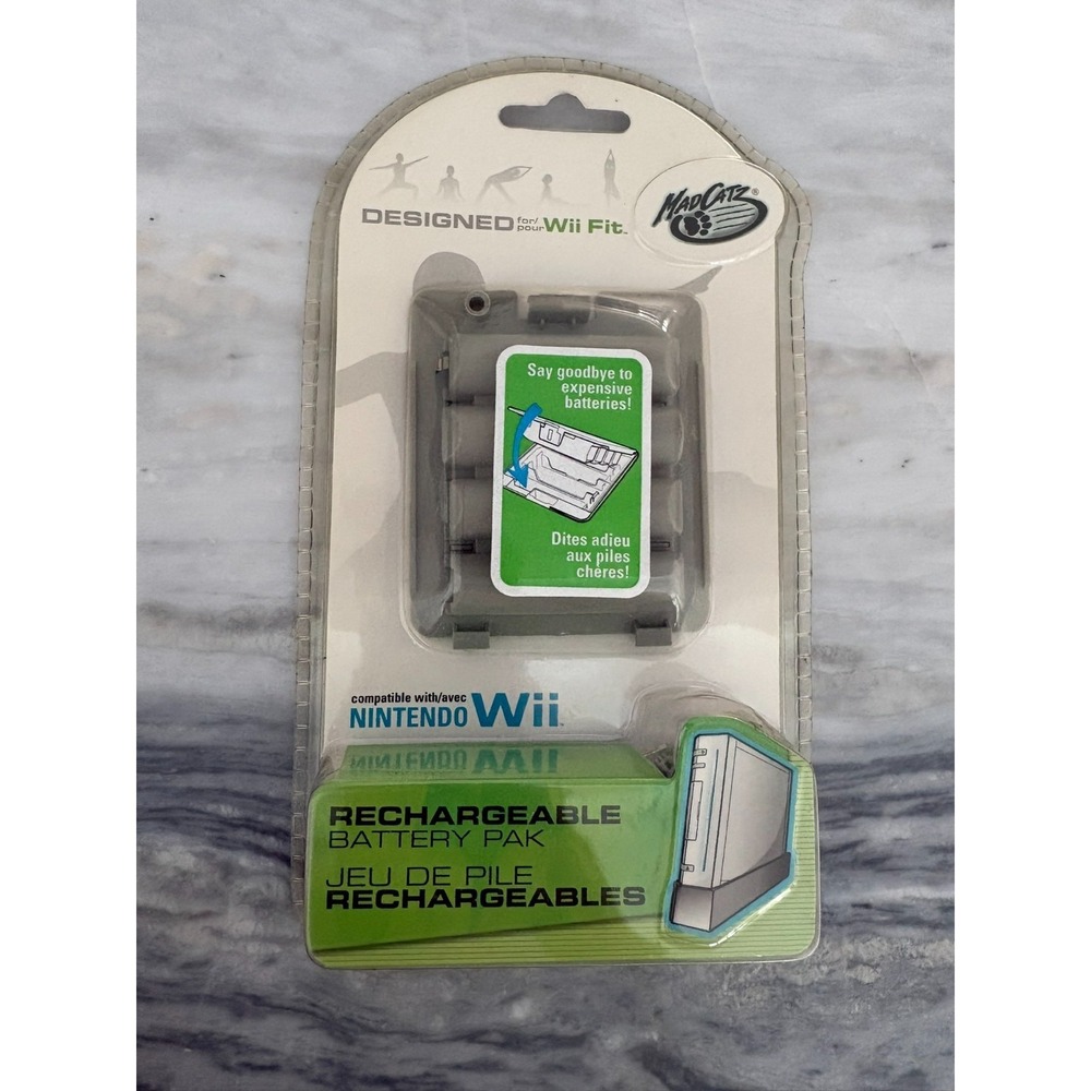 Mad Catz Designed For Nintendo Wii Fit Balance‎ Board Rechargeable Battery Pack
